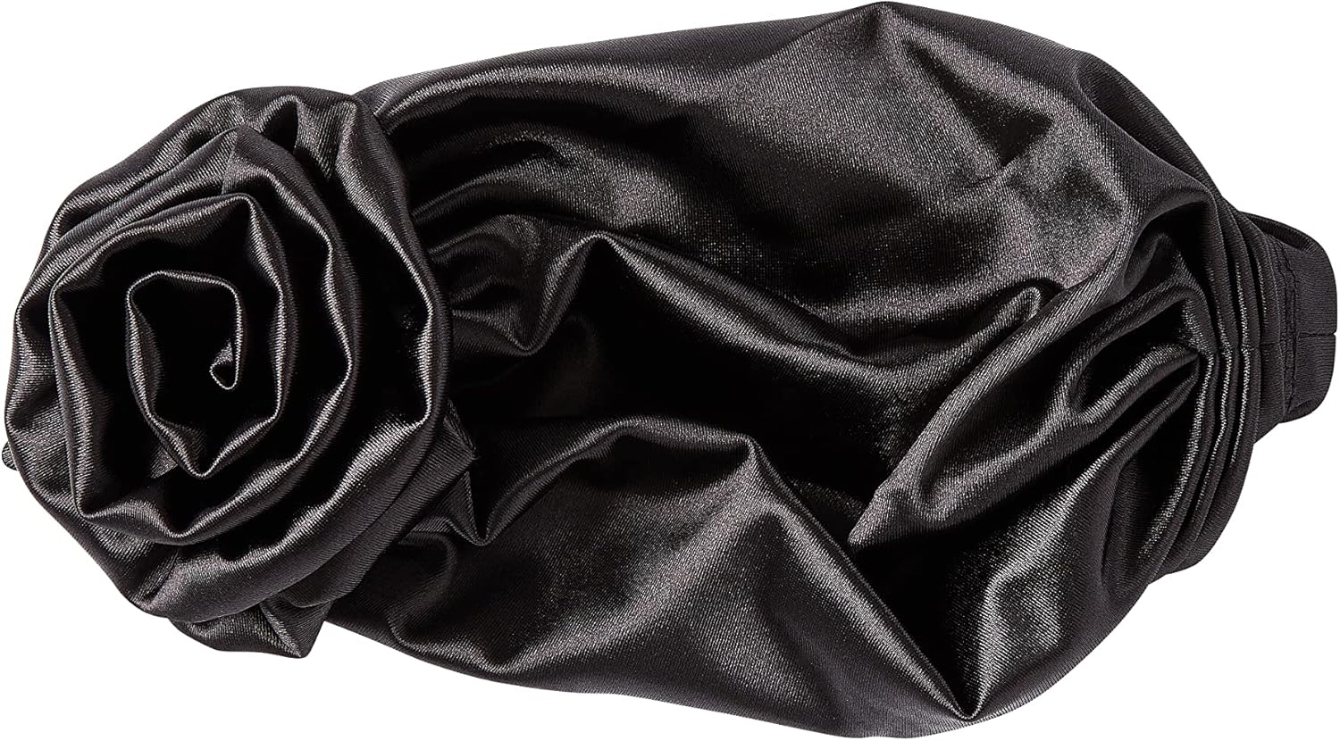 KISS COLORS & CARE Top Knot Pre-Tied Turban - Black - Stylish, Stretchy & Soft for Sleeping, Maximum Hair Protection, Minimizes Breakage, Comfortable for All Types of Hair image number 1