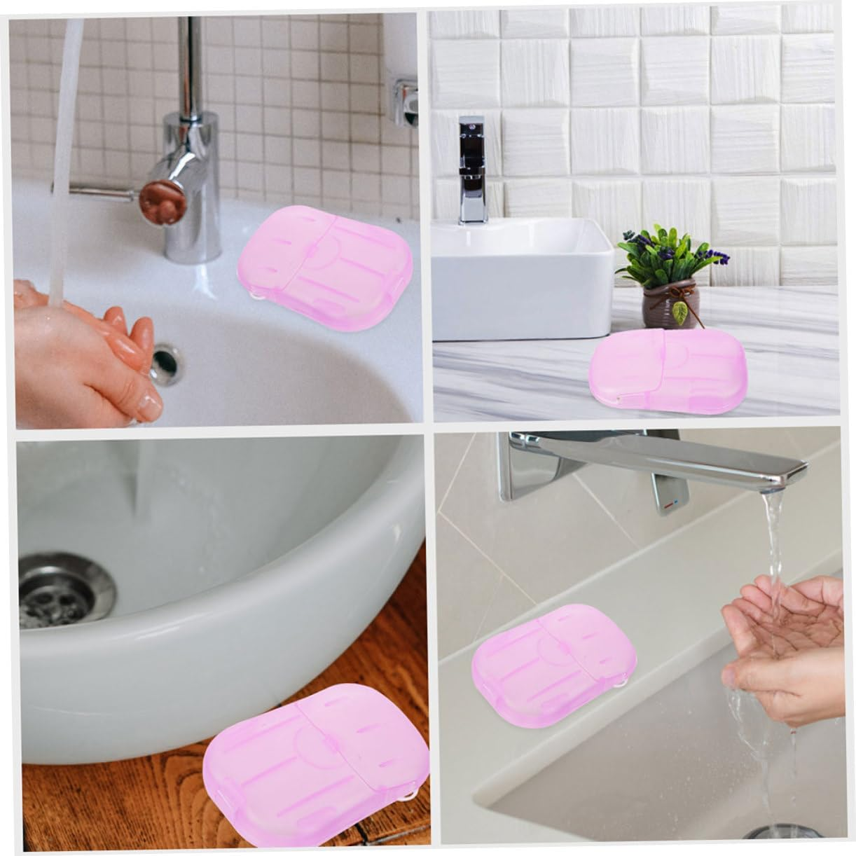 JOINPAYA 15 Boxes Portable Travel Soap Sheets Lightweight and Compact Hand Wash Soap Slices for Outdoor Use Safe and Reliable Material for Hotels Malls and Travel image number 2
