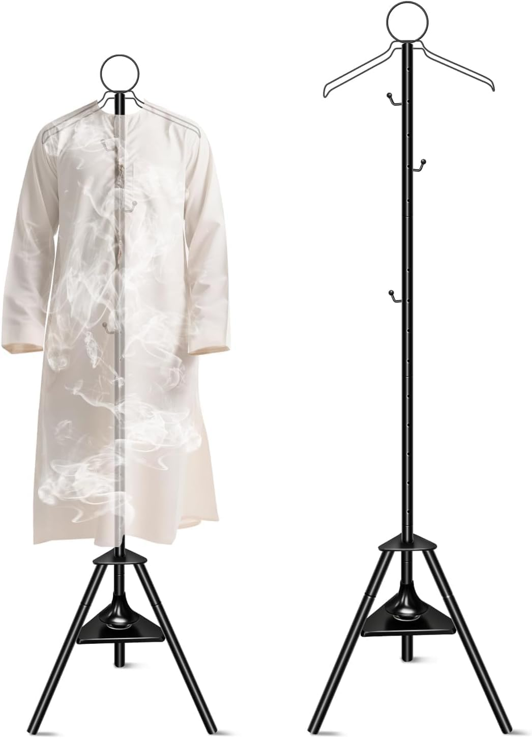 Clothes Incense Burner Stand - 187Cm Bakhoor Burner Stand Hanger with Cloth Hooks and Holes for Steaming Clothes, with Built-In Aromatherapy Burner, for Outerwear, Robes and Clothing image number 5