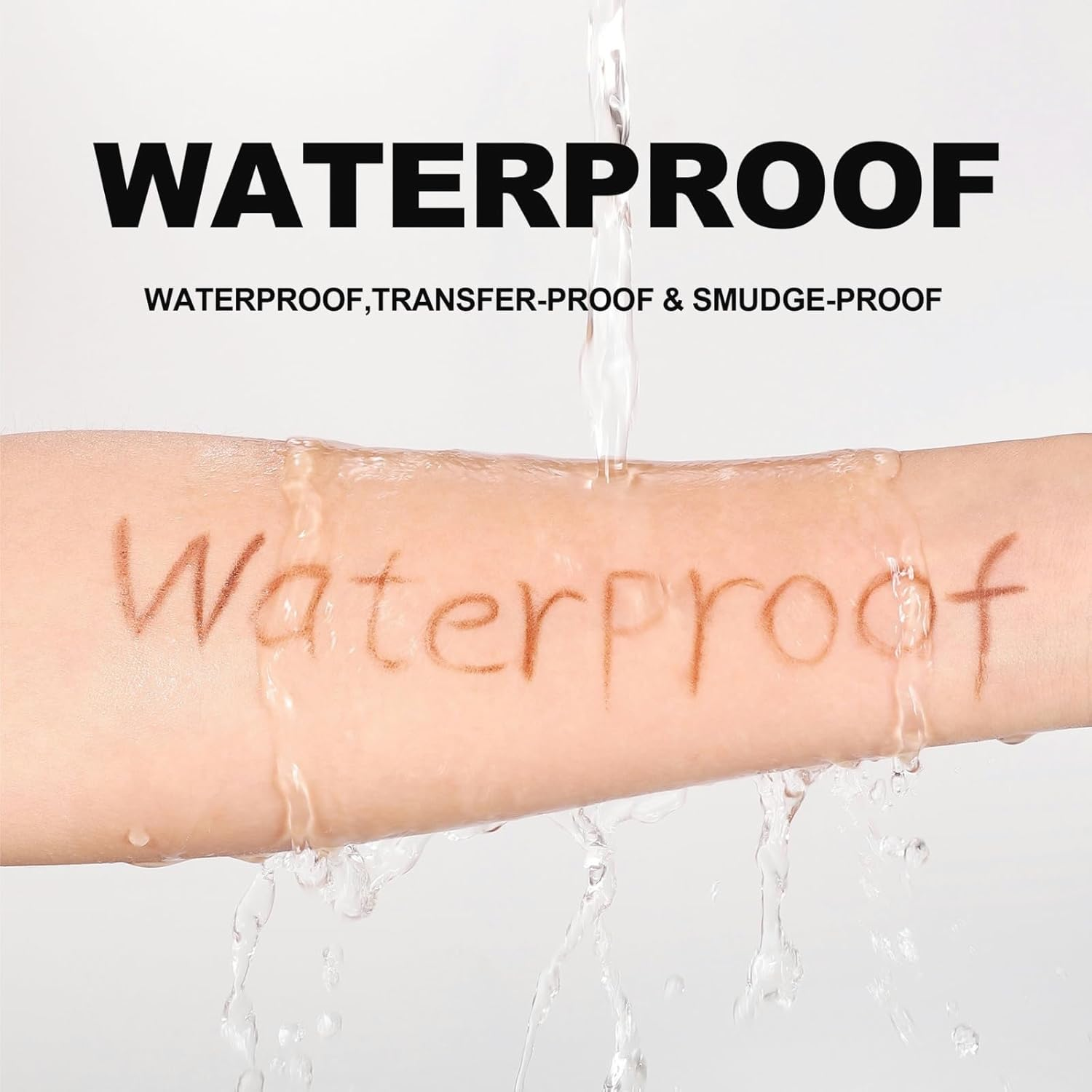 Okerker Brown Dual-Ended Eyebrow Pencil - Waterproof, Smudge-Proof Brow Liner with High Pigment, Smooth Glide Formula, Built-In Sharpener#06 image number 2