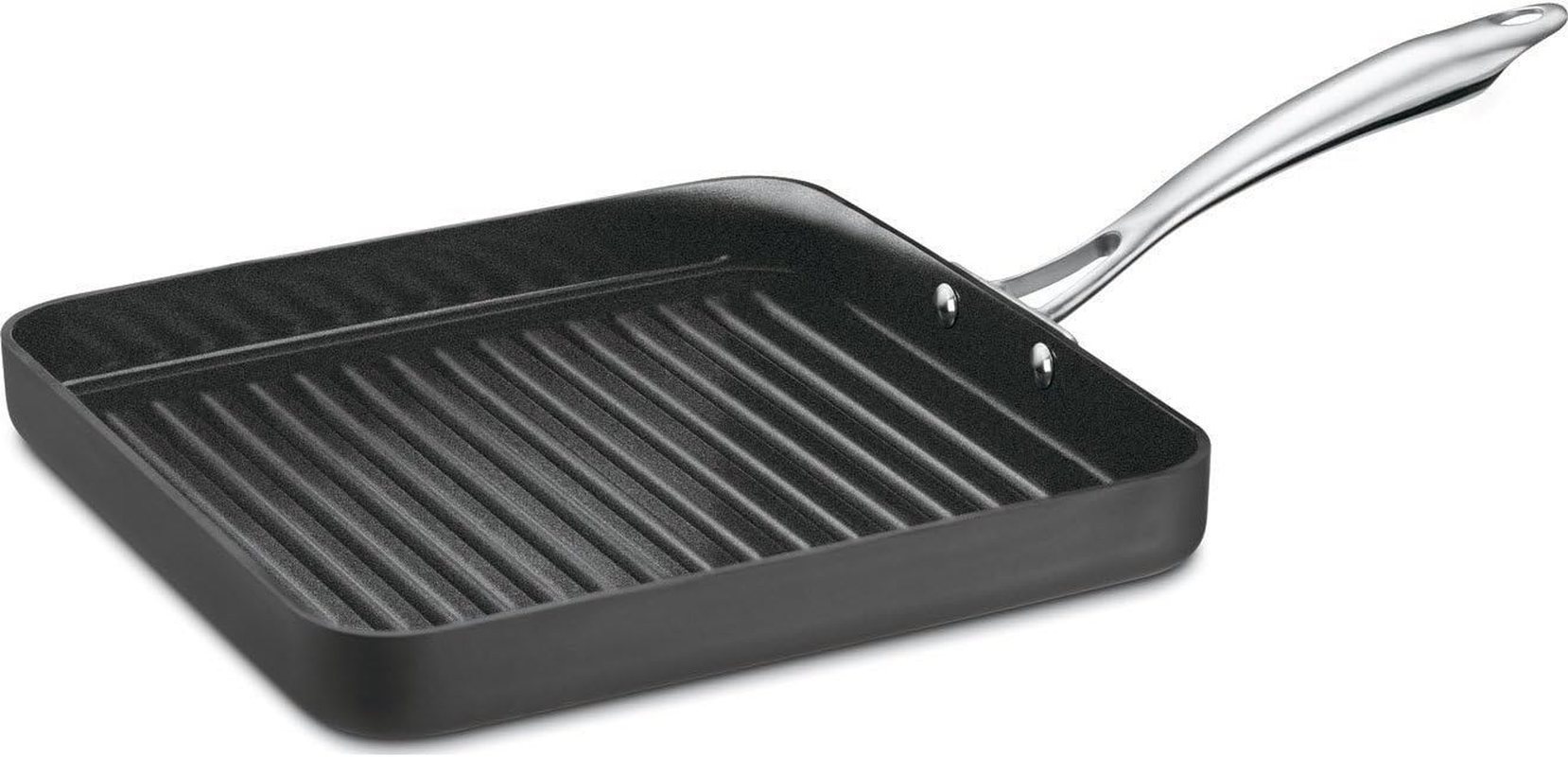 Cuisinart Greengourmet Hard-Anodized Nonstick 11-Inch Square Grill Pan - 18-Inch, Double Burner Griddle image number 3