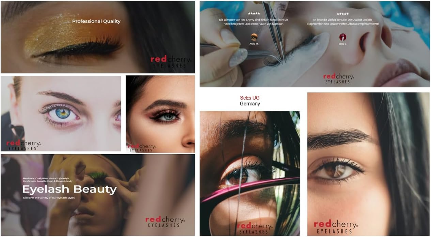 Red Cherry #217 False Eyelashes (Pack of 6 Pairs)