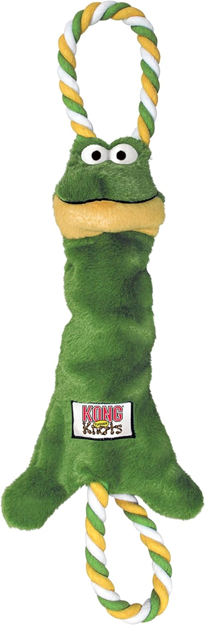 Kong NK11 Tugger Knots Frog Dog Toy, Green, Medium/Large image number 3
