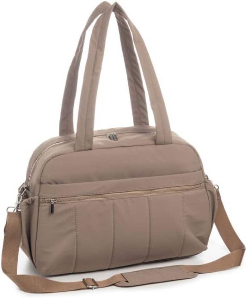 Women'S Travel Duffel Bag Personal Item Bag for Gym, Weekend Trips & Air Travel, Lightweight Water-Resistant with Wet Pocket, 42X30X19Cm (Black)