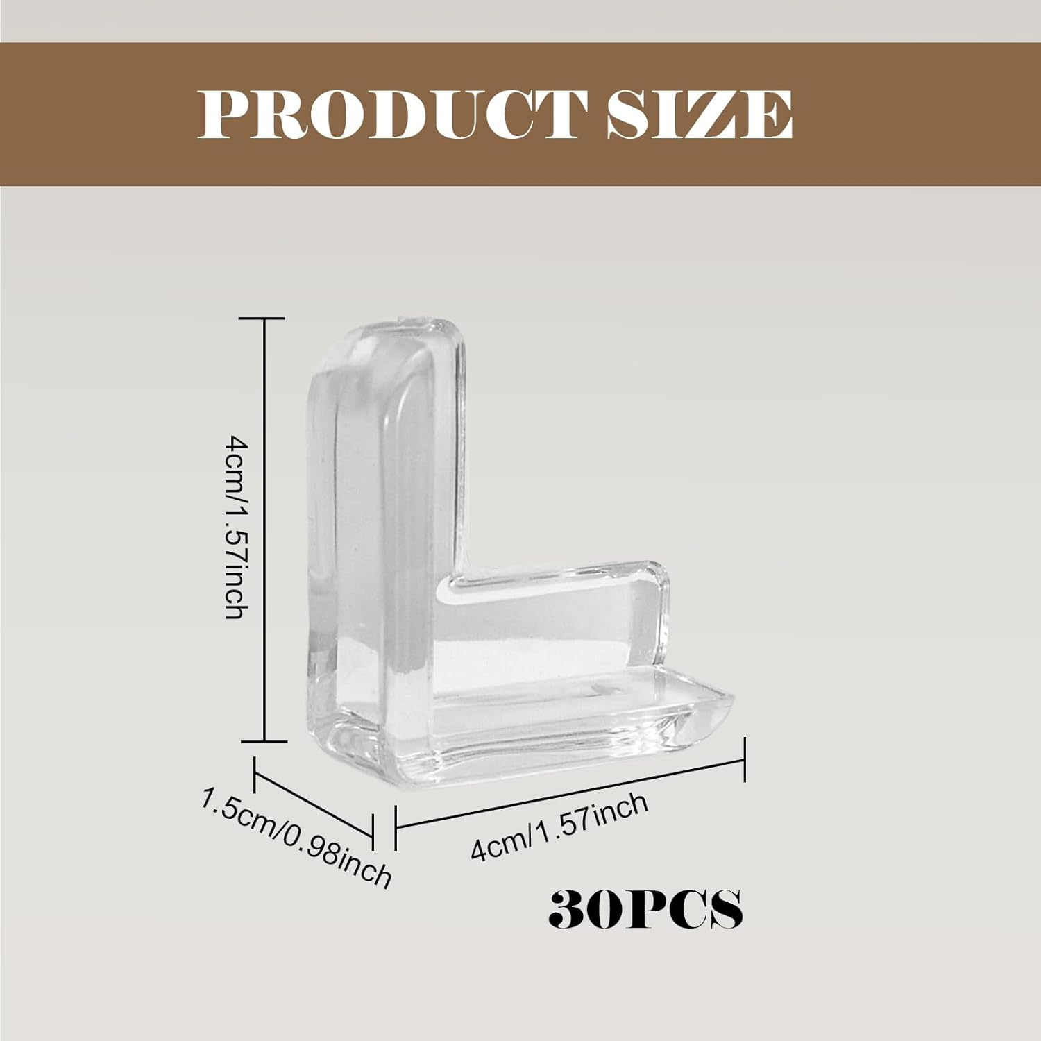 Corner Protector, 30 Pack Table Corner Protectors for Baby, Baby Proofing for Sharp Edges, Table & Furniture Corner Covers Protectors with Cushion - Easy Installation for Childproofing image number 2