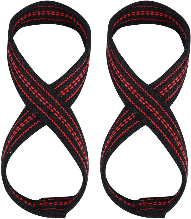 Deadlift Straps Figure 8 Loop Weight Lifting Strap Prevent Grip Slip Cross Training Strong Weightlifting Wrist Guard for Power Lifters Weightlifters Workout Enthusiasts image number 4