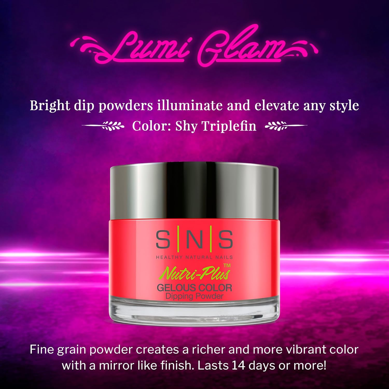 SNS Gelous LG18 Nail Dipping Powder, Shy Triplefin, 43 G image number 3