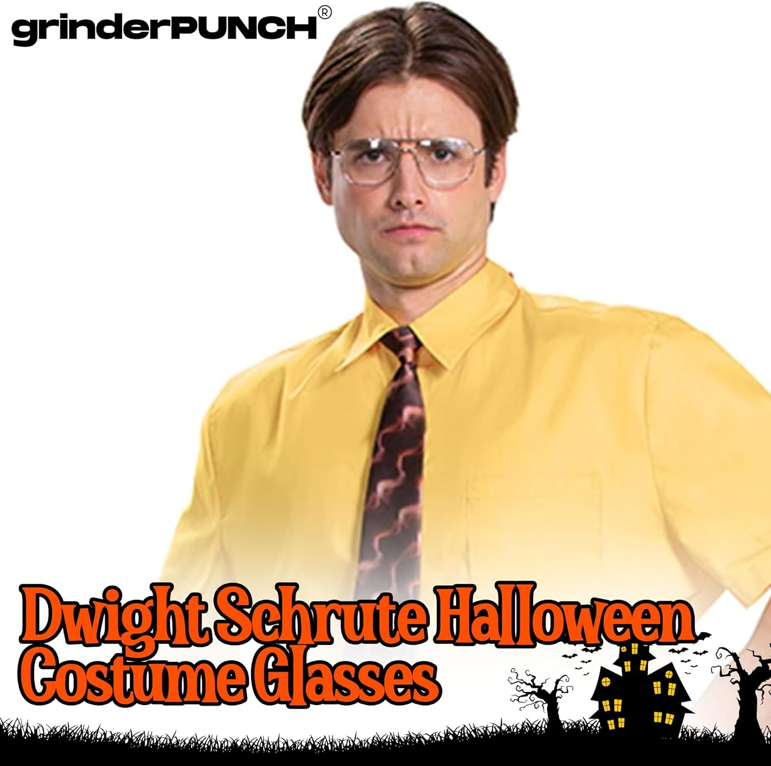 Grinderpunch New Non- Premium Aviator Clear Lens Glasses Gold image number 5