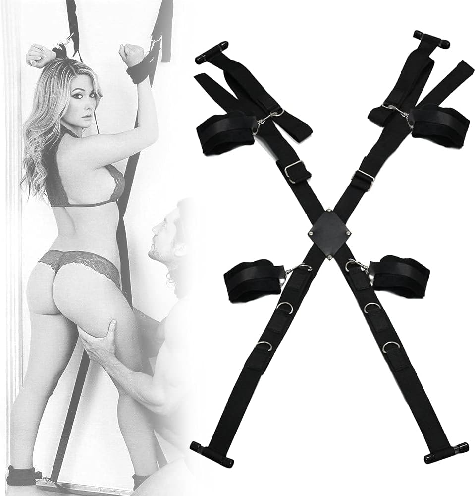 Sex Restraints Kit with Door Bondage Restraint Straps BDSM Toys for Couples Spreader Bar for Sex Game Play image number 2