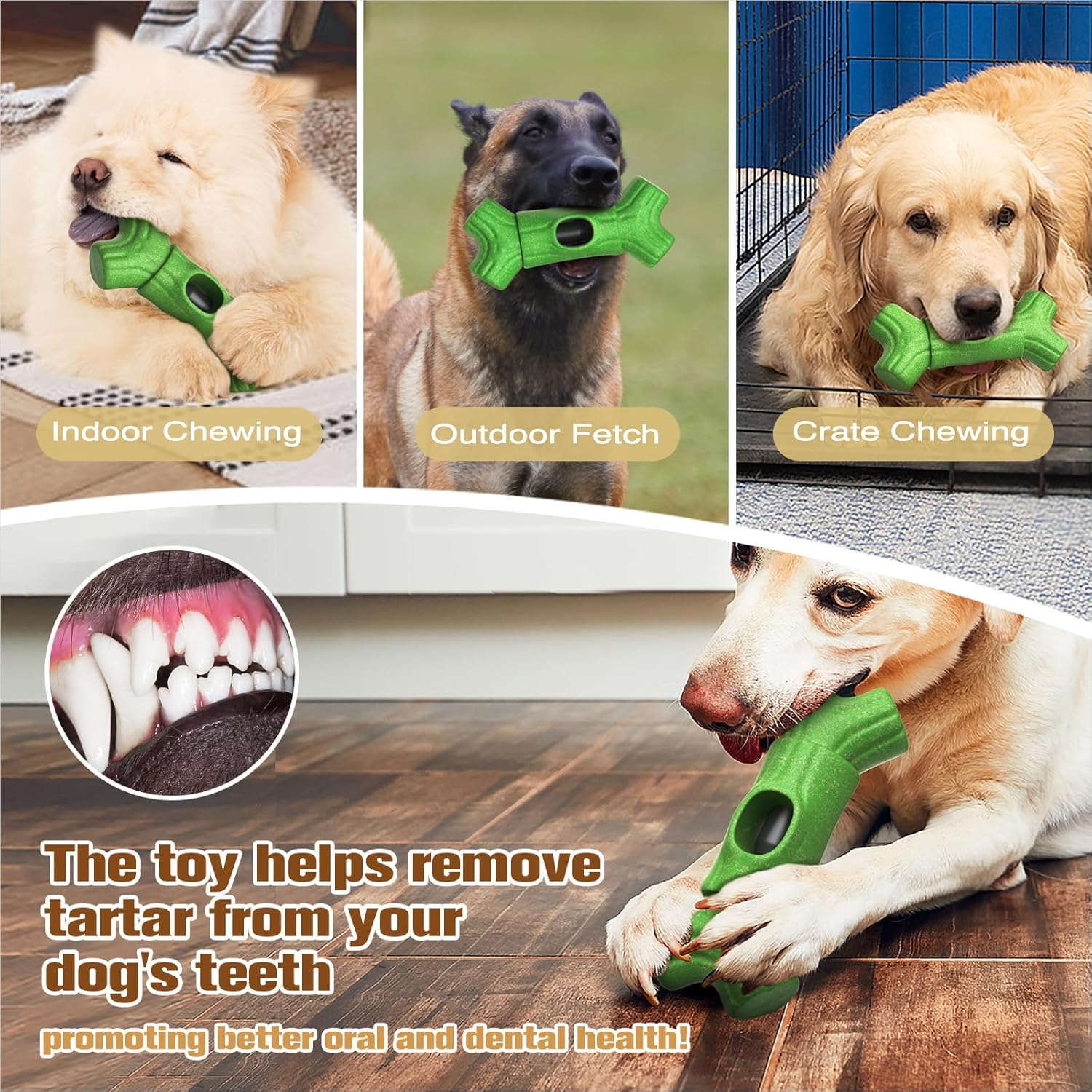 KADTC 2 in 1 - Extra-Large Size Durable Dog Bully Stick Holder and Indestructible Chew Toy for Medium/Large Aggressive Chewers Breed Dogs