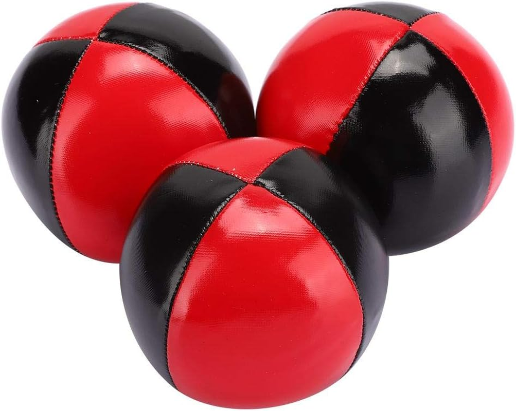 3PCS Juggling Balls, Portable PU Leather High End Juggling Toys for Kids and Adults image number 1