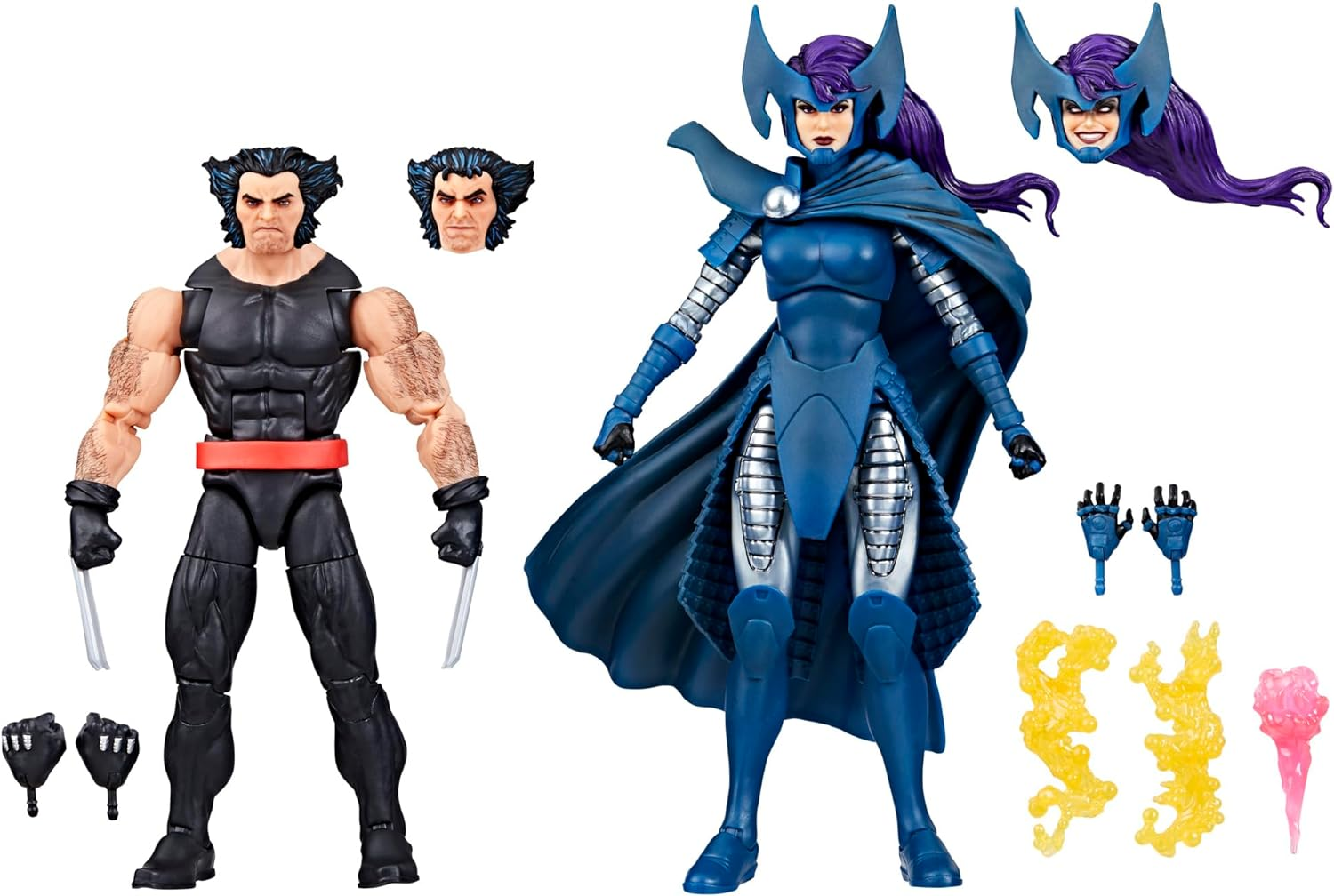 Marvel Legends Series Wolverine and Psylocke, 50Th Anniversary Comics Collectible 6-Inch Action Figure 2-Pack image number 3