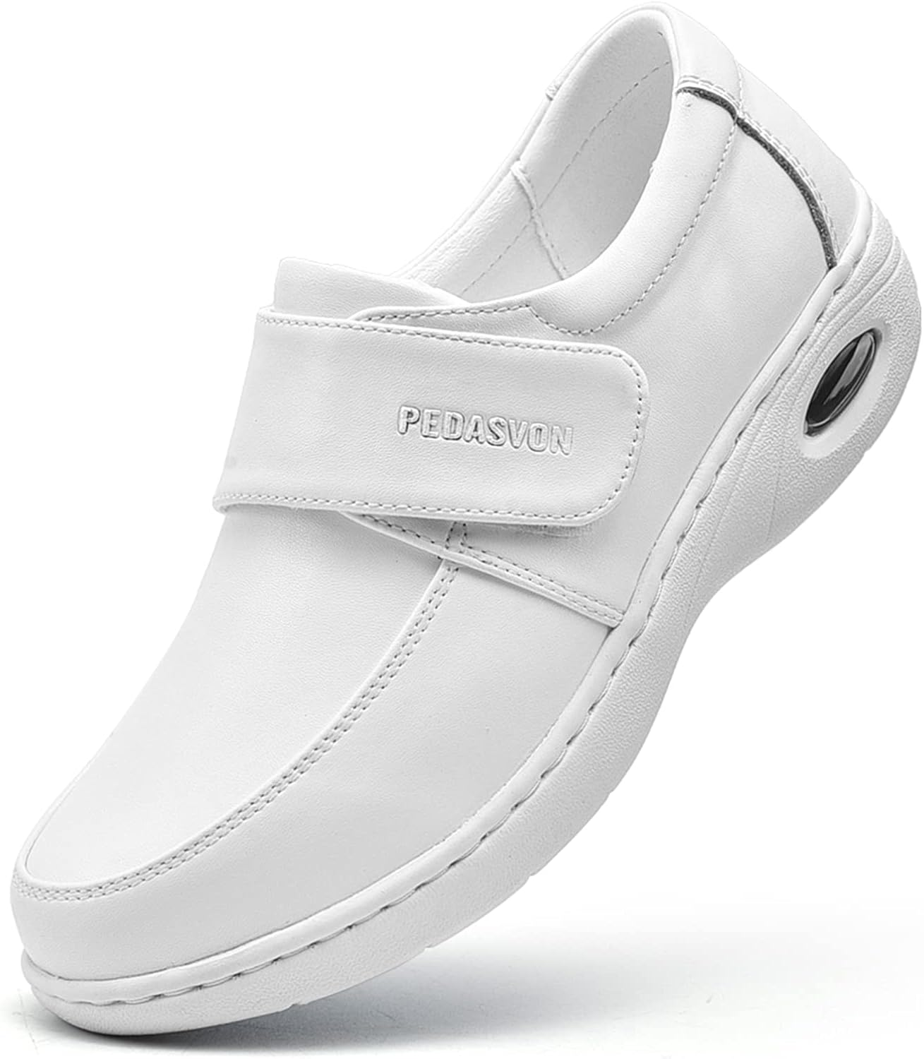 PEDASVON Women'S Healthcare Nursing Shoes Lightweight Comfortable Nurse Shoe Footwear Restaurant Loafer Waterproof Work Shoes