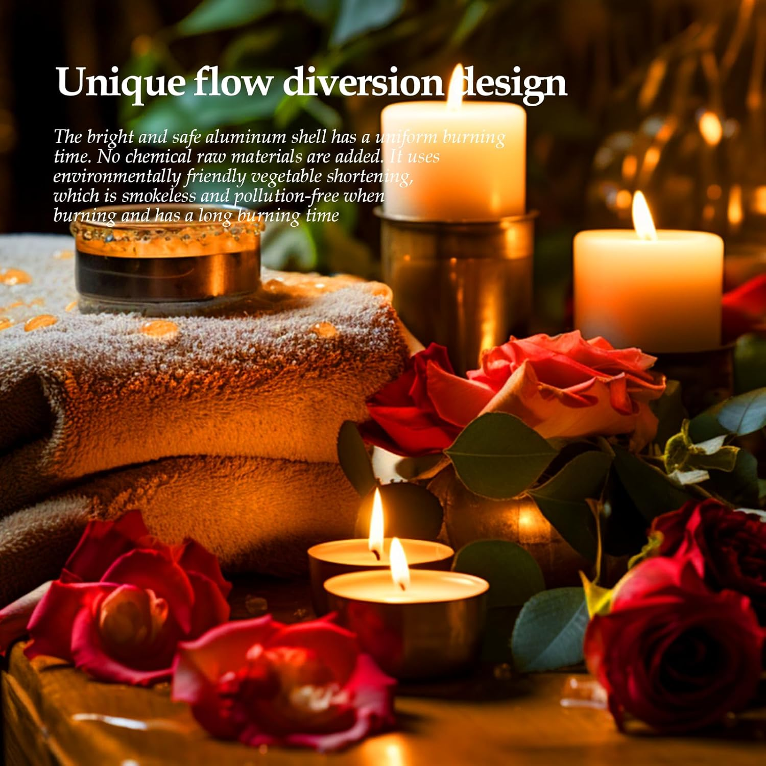 Pack of 24 Beeswax Candles, Tea Lights Fragrance, Natural Organic Tea Lights without Fragrance - Smokeless and Clean Burning with over 4 Hours Burning Time Cosy Atmosphere Thanks to Pleasant Beeswax image number 6