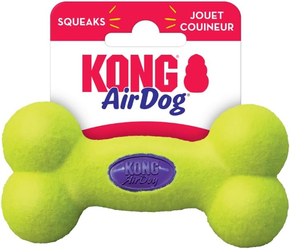 KONG - Airdog Squeaker Football - Dog Toy Premium Squeak Football, Gentle on Teeth - for Large Dogs - Football, S (Pack Of 1) image number 6