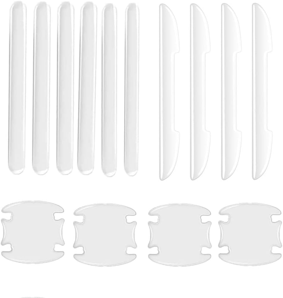 Naisfei 14 Pcs Car Door Protector, Handle Protector Stickers, Universal Transparent Handles Cup Scratch Protectors for Protect Car Paint from Scratches image number 3
