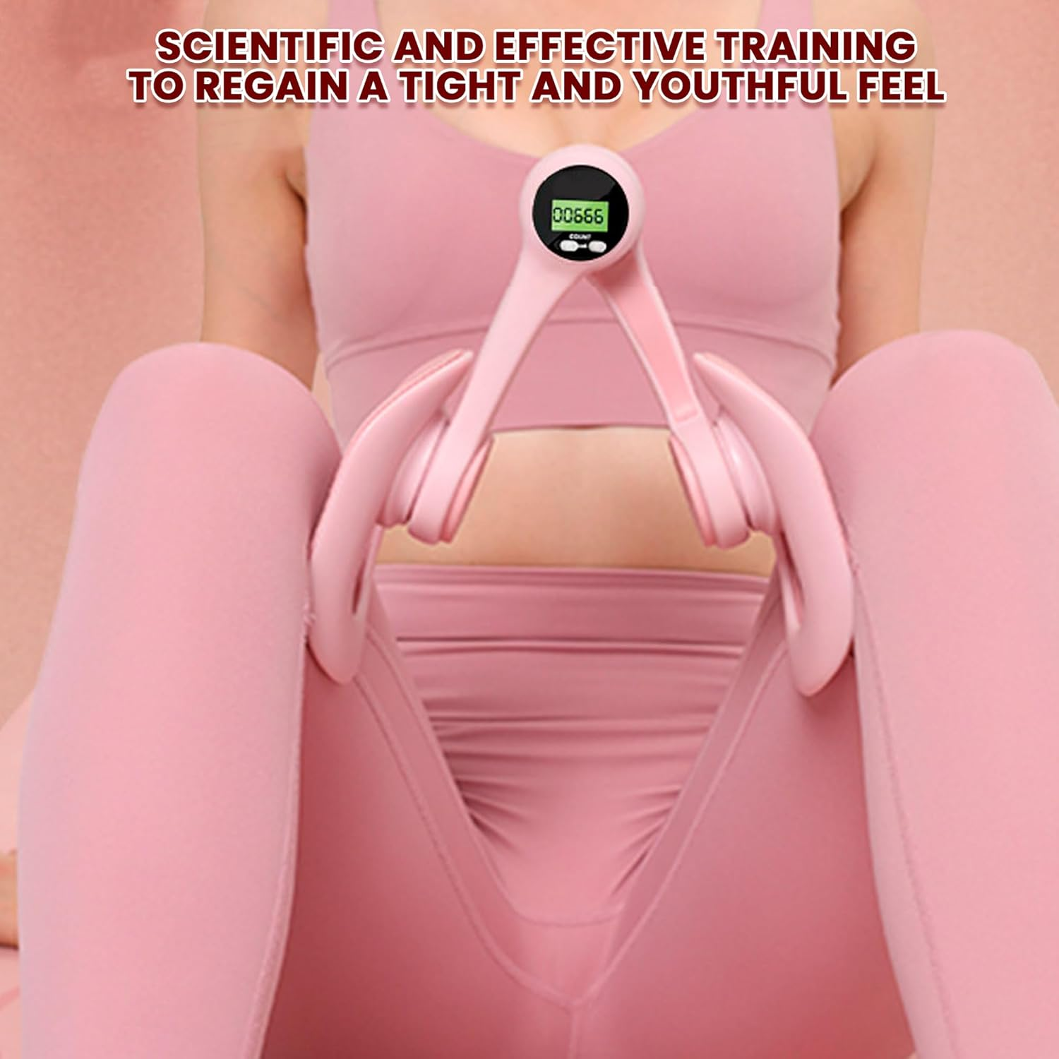 TKTCO Thigh Trainer, Pelvic Floor Muscle Trainer, Inner Thigh Exercise Workout Equipment for Home Gym, Pelvic Floor Strengthening Women image number 6