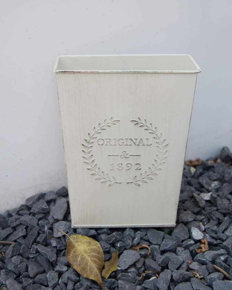 LESEN Set of 2 Farmhouse Metal Wall Planter,Rustic Wall Decor Country Hanging Wall Vase Box for Plants Flower Home Decoration image number 6