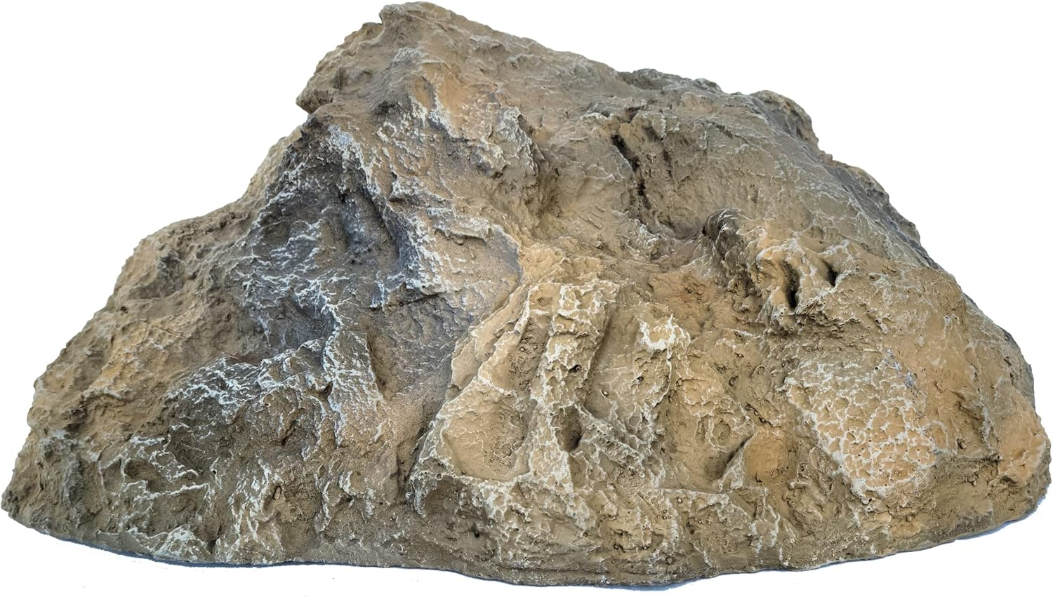 Backyard X-Scapes Artificial Rock Well Pump Cover for Landscaping Fake Rock for Decorating to Hide Pipe Fiberglass Boulder Covers Large Natural Grey 13 in H X 28 in W X 30 in L