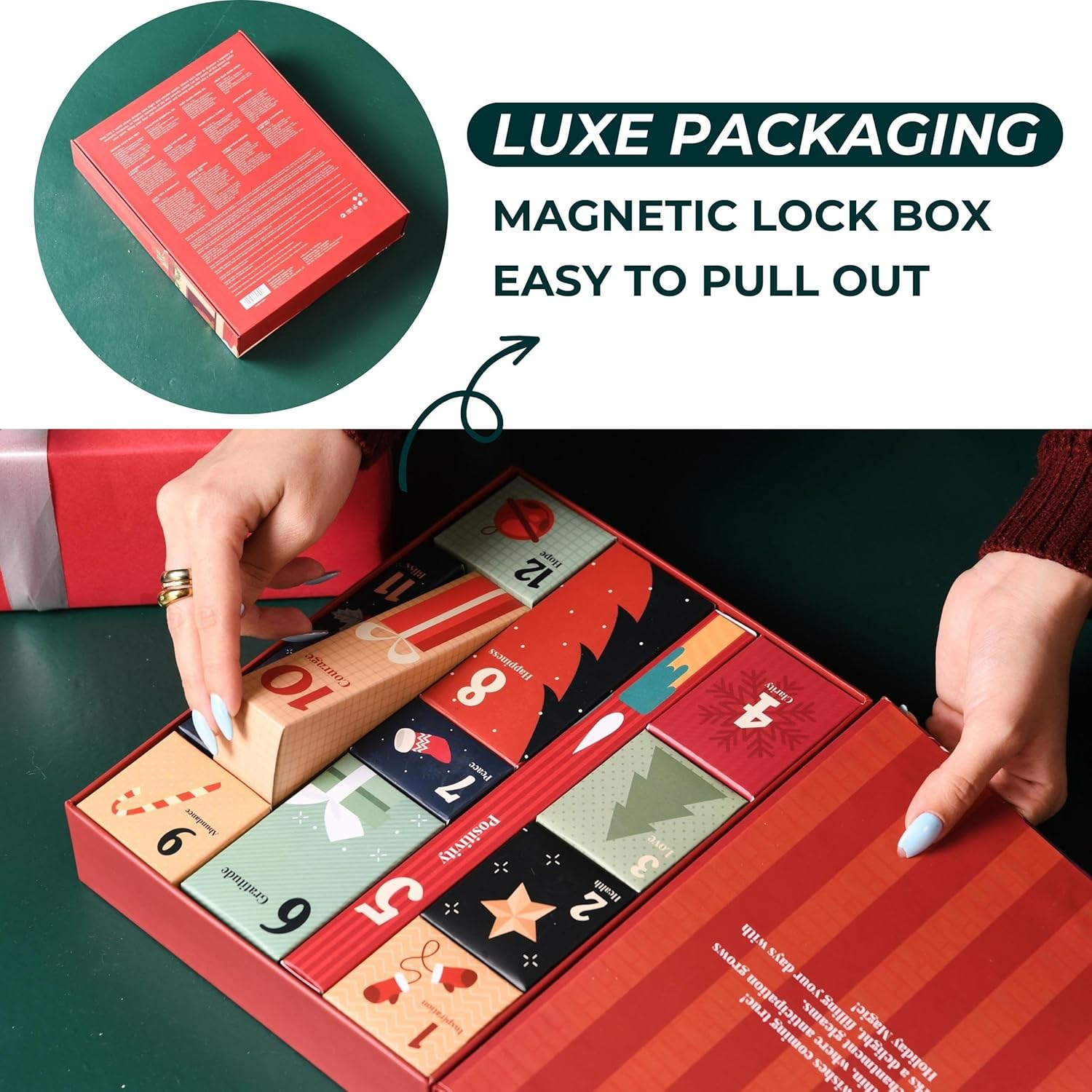 Folkulture Set of 12 Box of Wishes - Advent Calender Gift Set image number 2