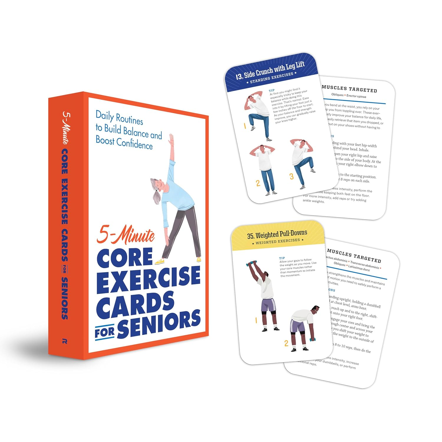 5-Minute Core Exercise Cards for Seniors image number 5