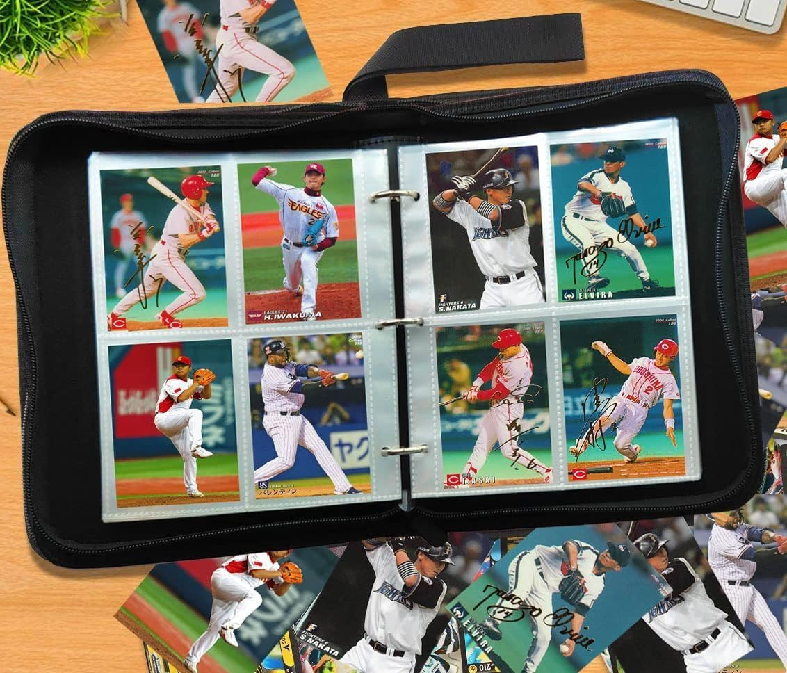 400-Pocket Football Card Binder, 3-Ring Binder with 50 Sheets of 4-Pocket Sleeves, Protects Cards from Fading, Smudging, and Breaking image number 3