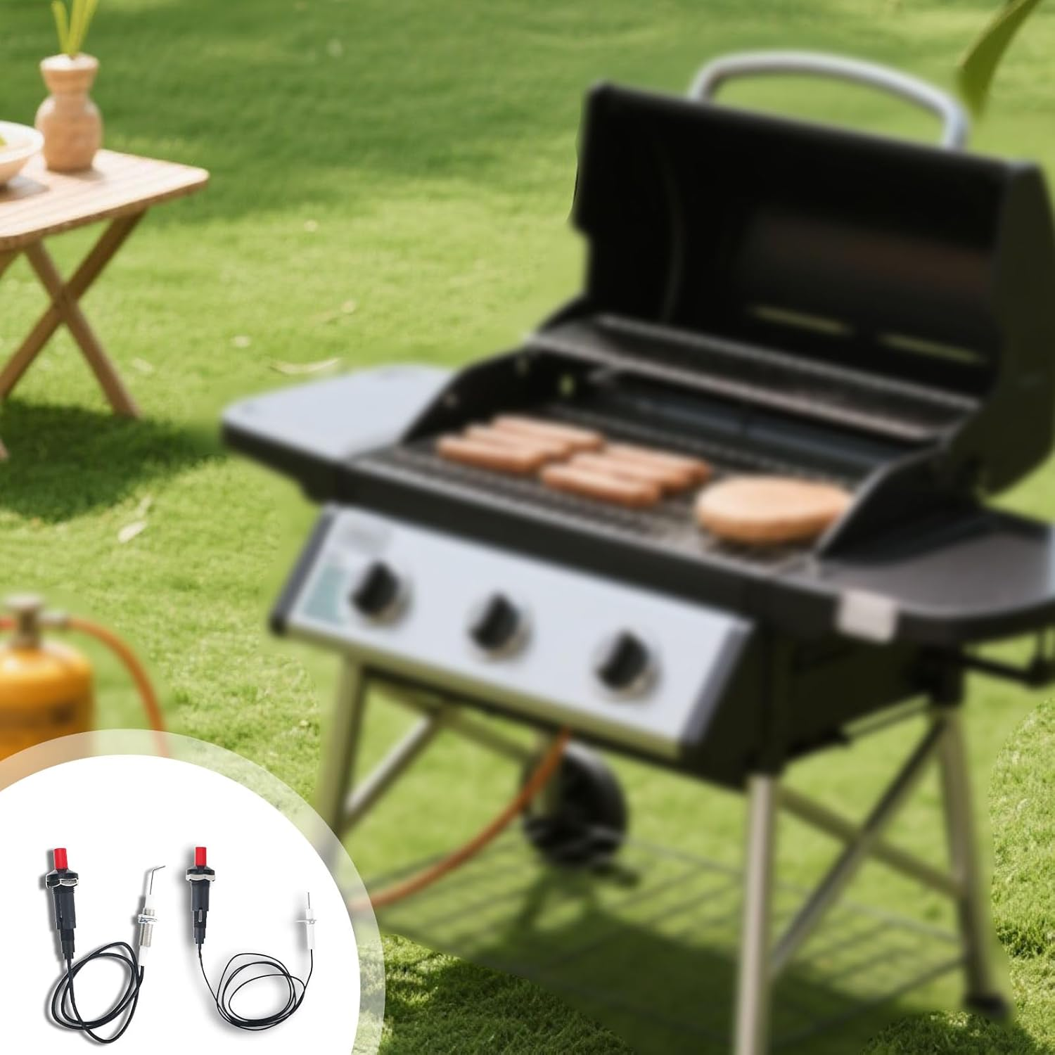 4Pcs Propane Push Button Piezo Igniter Kit, with Ceramic Electrode & Long Wire, Piezo Spark Igniter for Oven Fireplace Gas Grill Heater Stove image number 6