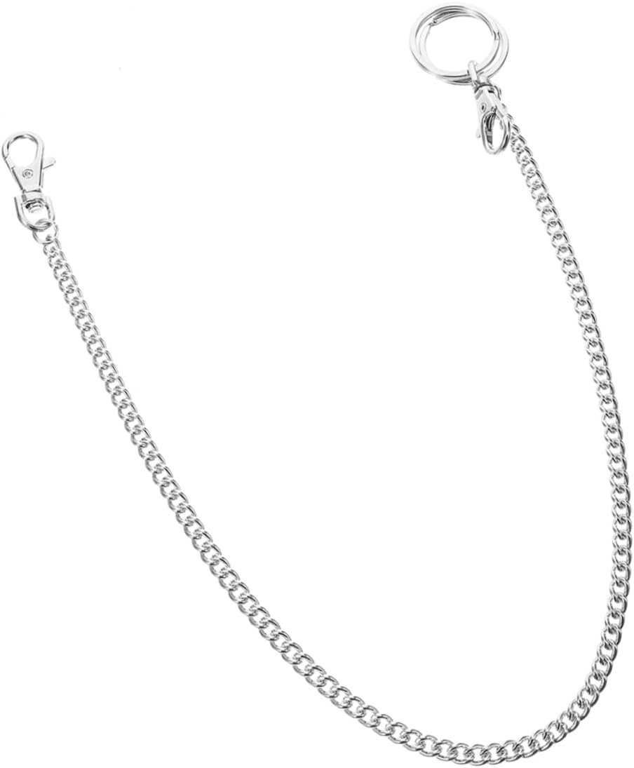Jojofuny Men'S Wallet Chain Heavy Duty Pants Key Holder Lobster Clasp for Jeans and Belts Sturdy Pocket Chain Accessory image number 4