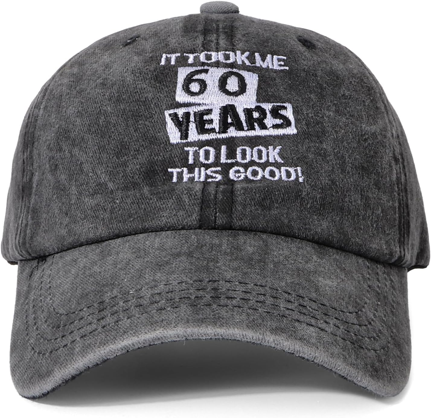 Funny Birthday Baseball Cap for Men &ndash; 40/50/60/70/80 Years Vintage Washed Adjustable Cotton Hat &ndash; Novetly Dad, Grandad, Husband image number 3