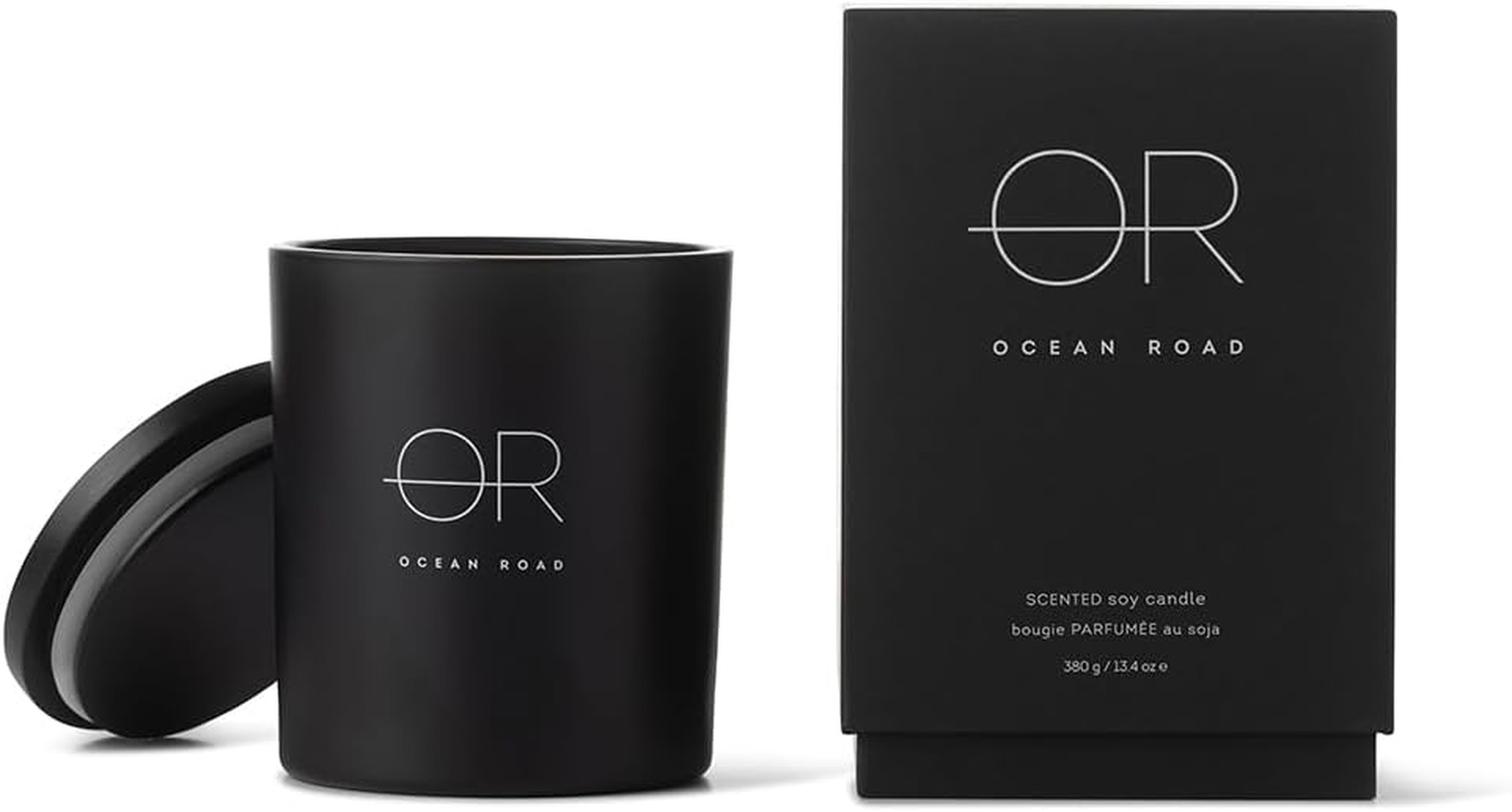 Ocean Road Black Soy Scented Candle 380Gms &ndash; Bold Australian Rainforest Fruits & Captivating Spices Fragrance &ndash; Vegan, Ethically Sourced, Sustainable Luxury Candle with 50 Hour Burn Time image number 3