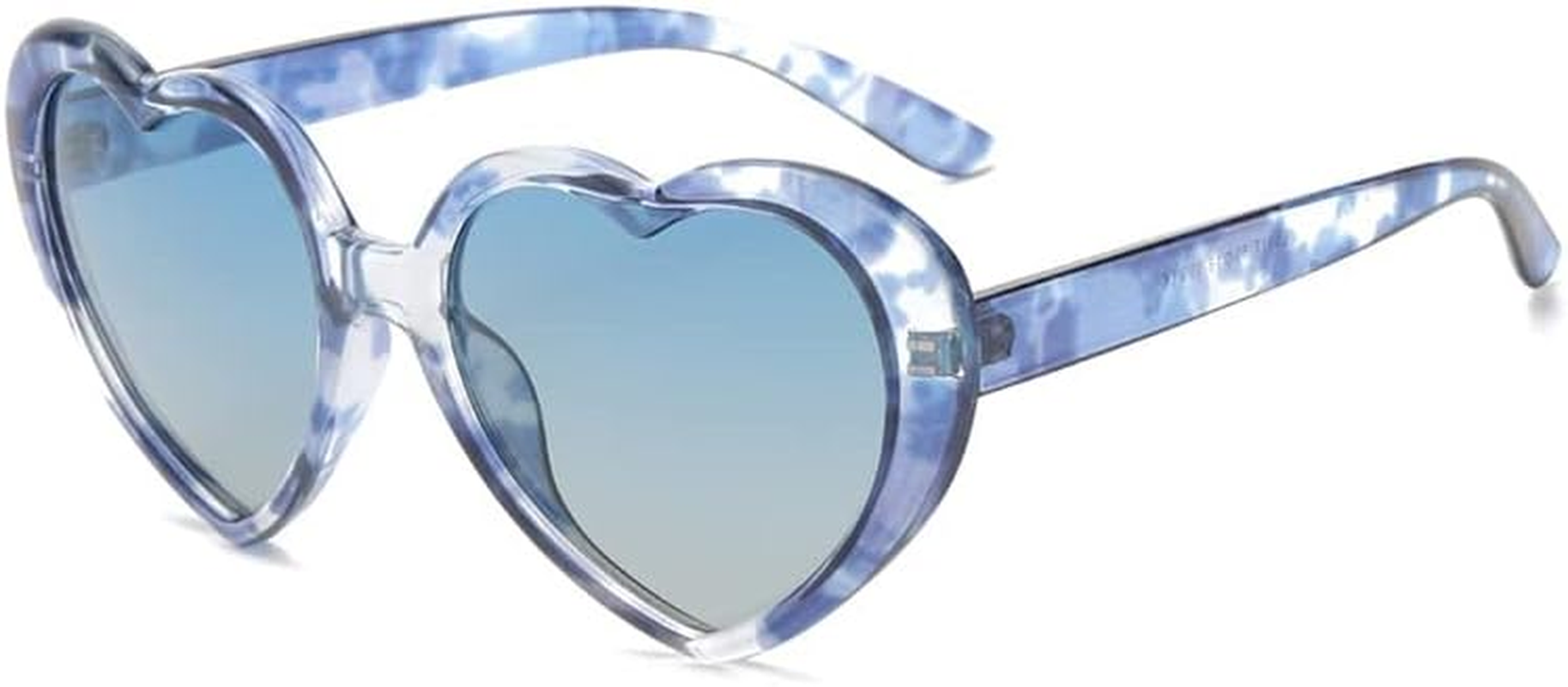 FADXIN Polarized Heart Shaped Sunglasses Oversized Vintage Fashion Love Eyeglasses Party Shopping Favors