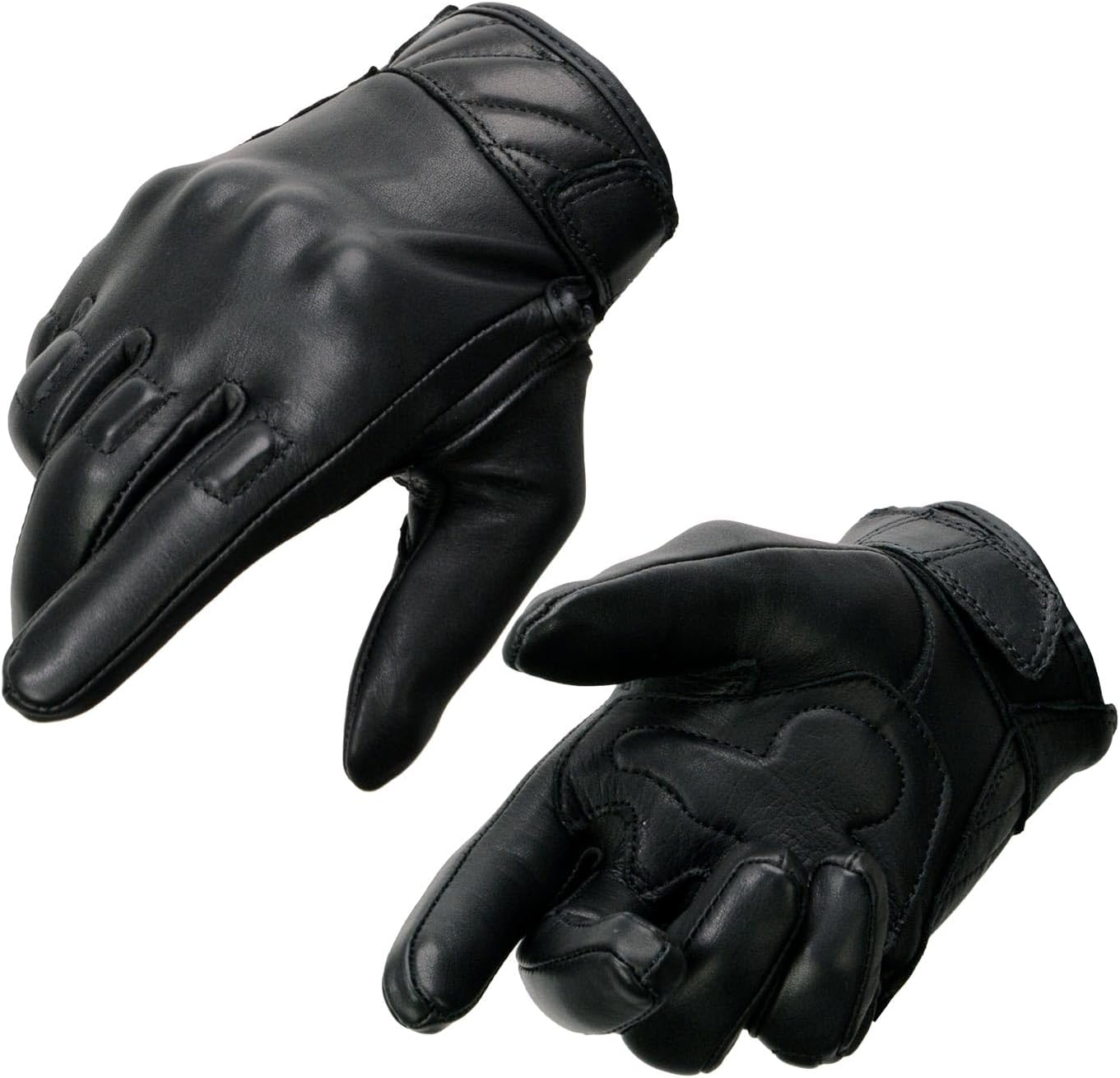 Milwaukee Leather MG7521 Men'S Leather Gloves with Gel Palm and Knuckle Protectors - Small image number 5