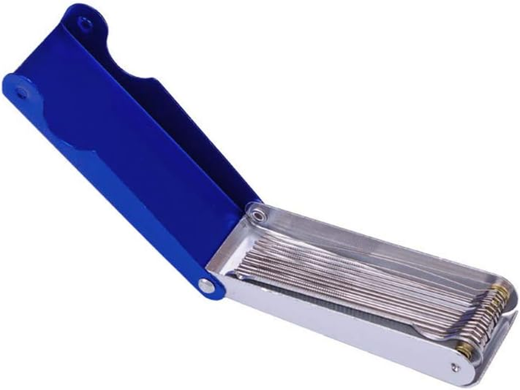 Zolyet Guitar File Set Luthier Tools Box 13 Files 1 Flat File for Guitar Bass Banjo Mandolin Blue image number 5