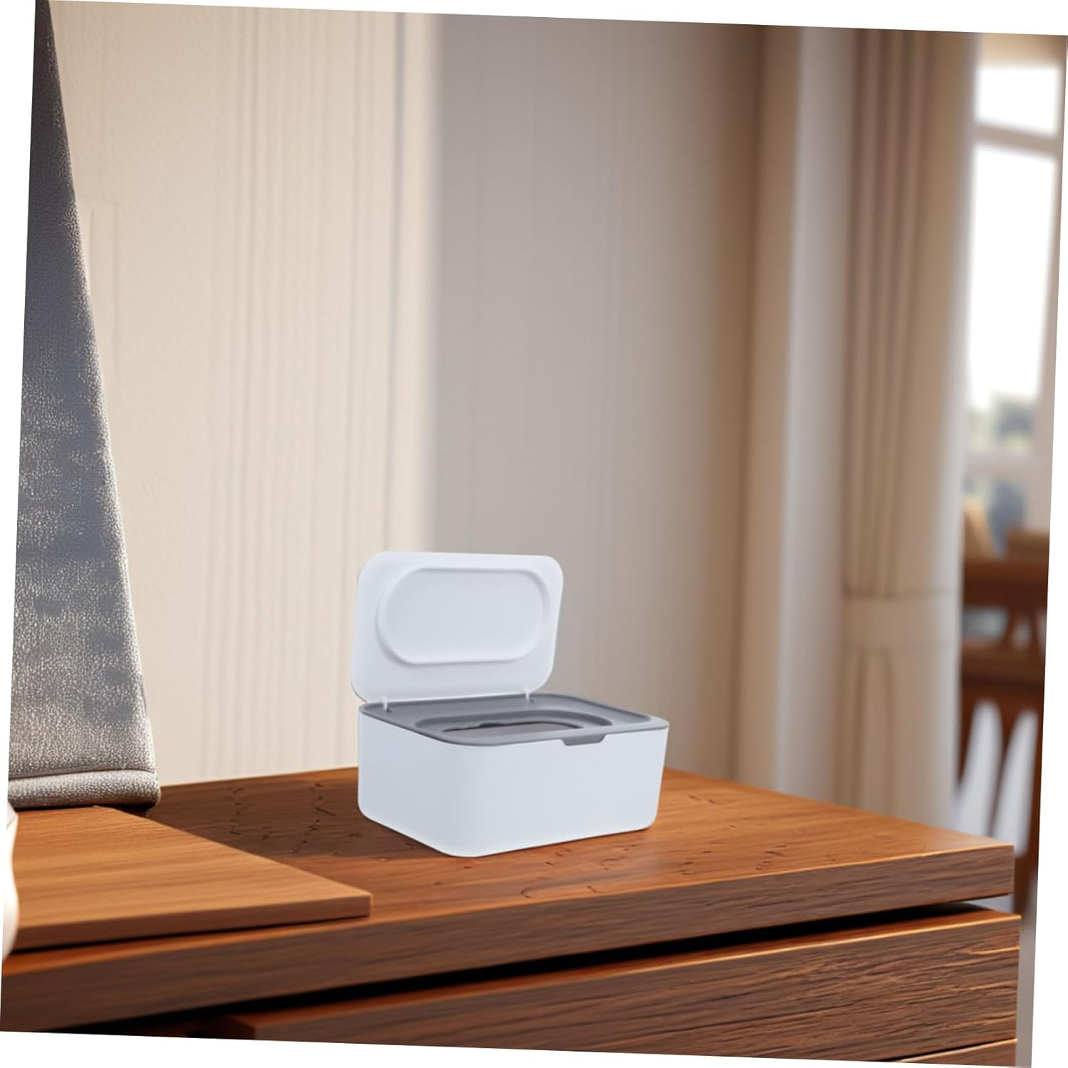 Wet Tissue Box Holder Dispenser Lid Case Wipes Container for Home Bathroom Kitchen Desktop Storage Refillable Wipes Bucket for Car Office Use image number 4