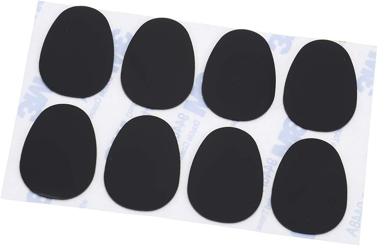 SING F LTD 8Pcs Mouthpiece Pads Kit Cushions Alto Saxophone Sax Clarinet Black Synthetic Rubber