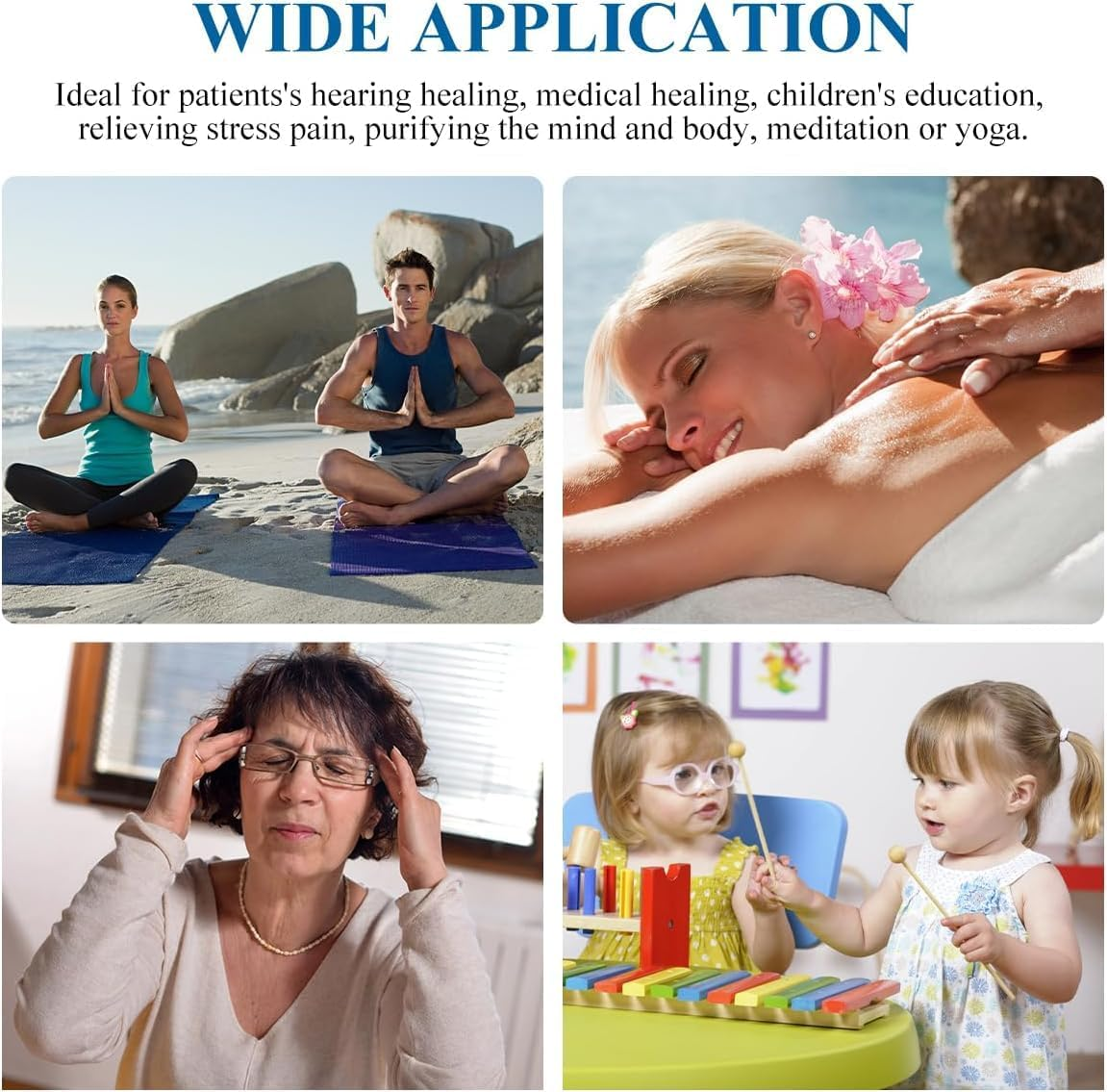 Tuning Fork Set (128Hz, 256Hz, 512Hz) with Reflex Hammer & Storage Bag - Professional Grade Aluminum Alloy Forks for Sound Healing, Chakra Balancing, Medical Exams & Yoga Therapy image number 2