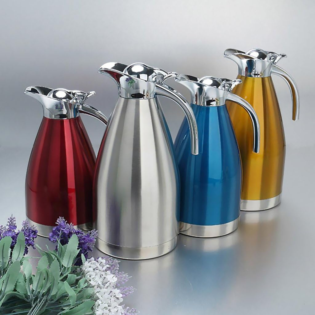 Stainless Steel 2L Vacuum Jug Thermal Carafe Insulated Coffee Pot Water Jug For image number 5