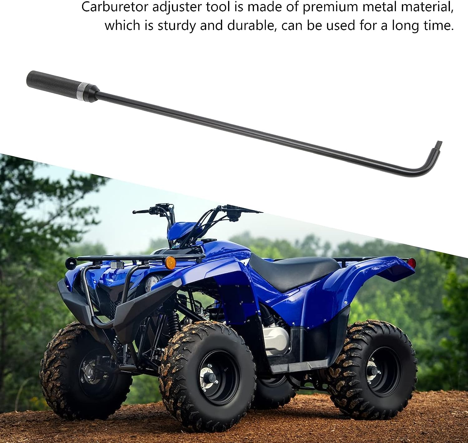 16.34In Carburetor Pilot Screw Adjusting Tool with Rotatable Blade Tip, Universally Fit for ATV UTV Snowmobile image number 1