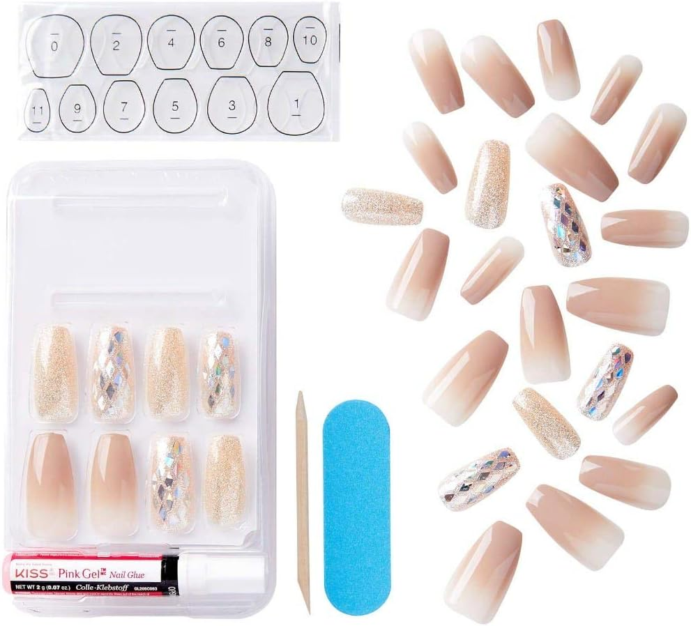 KISS Glam Fantasy Nails - Hard to Forget image number 1