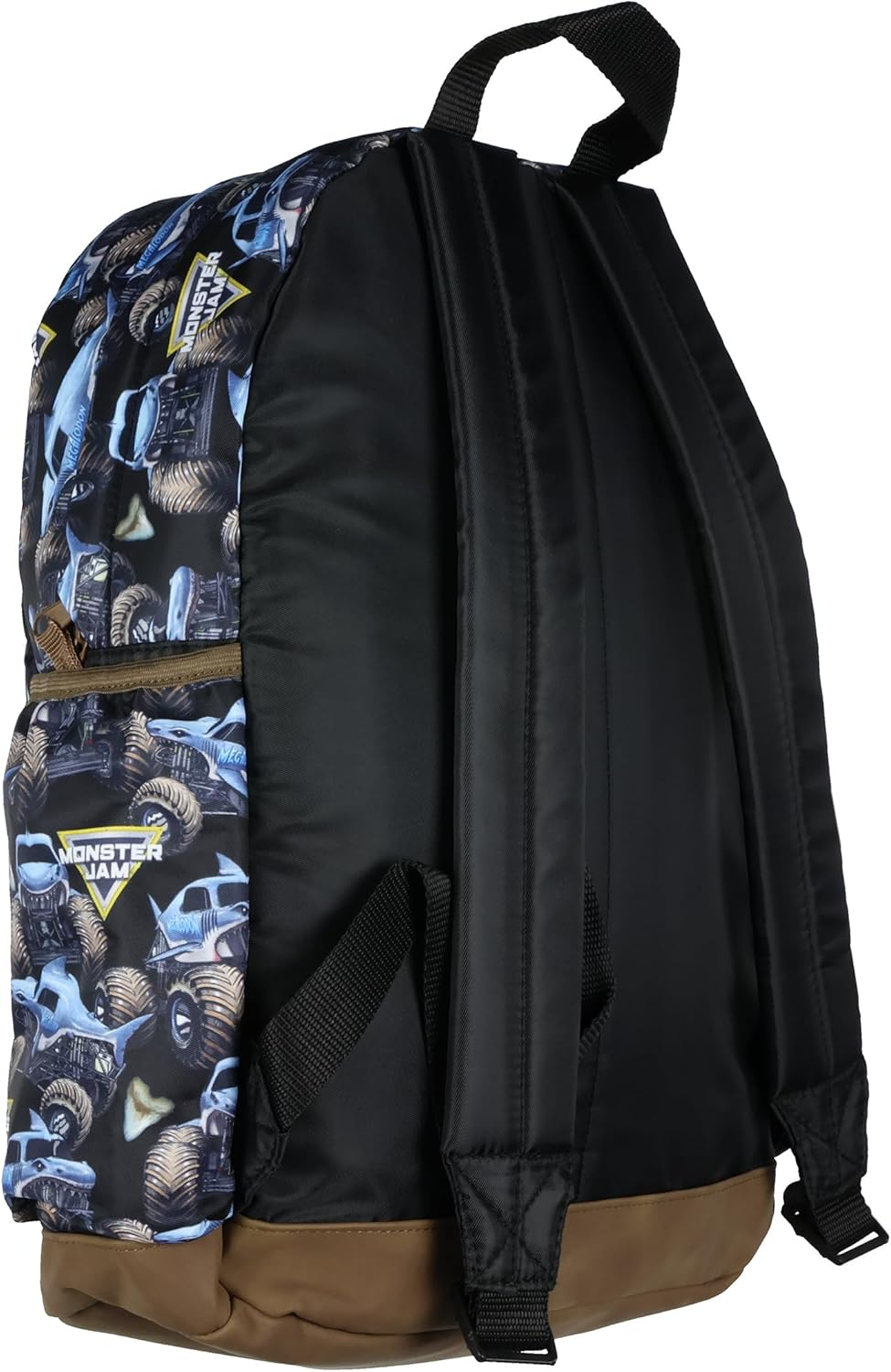INTIMO Monster Jam Backpack Allover Megalodon Shark Monster Truck School Book Bag with Laptop Tech Sleeve image number 1