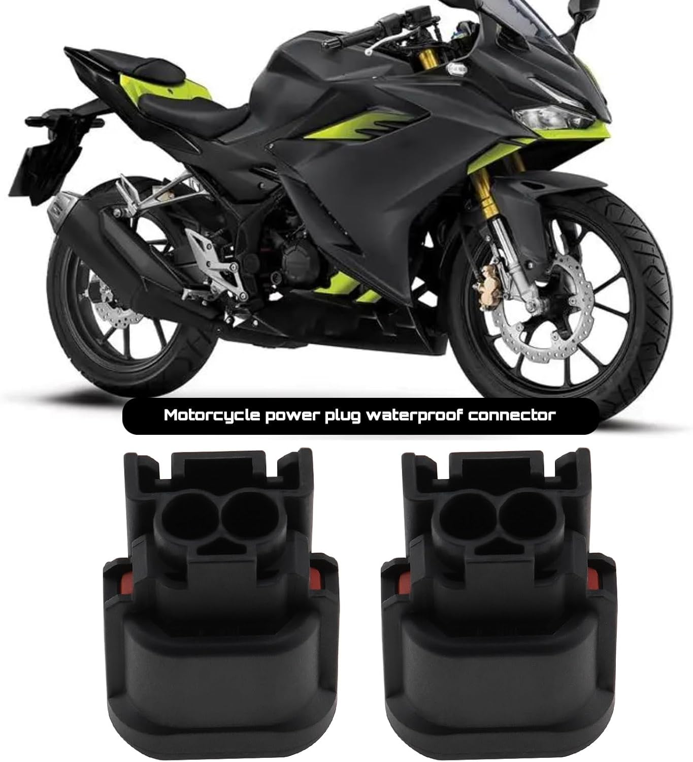 2 Sets 2 Pin Power Plug Connector Motorcycles Female Electrical Plug Housing Compatible with Honda CRF250 300 L/Rally XL750 Transalp 2023 image number 2