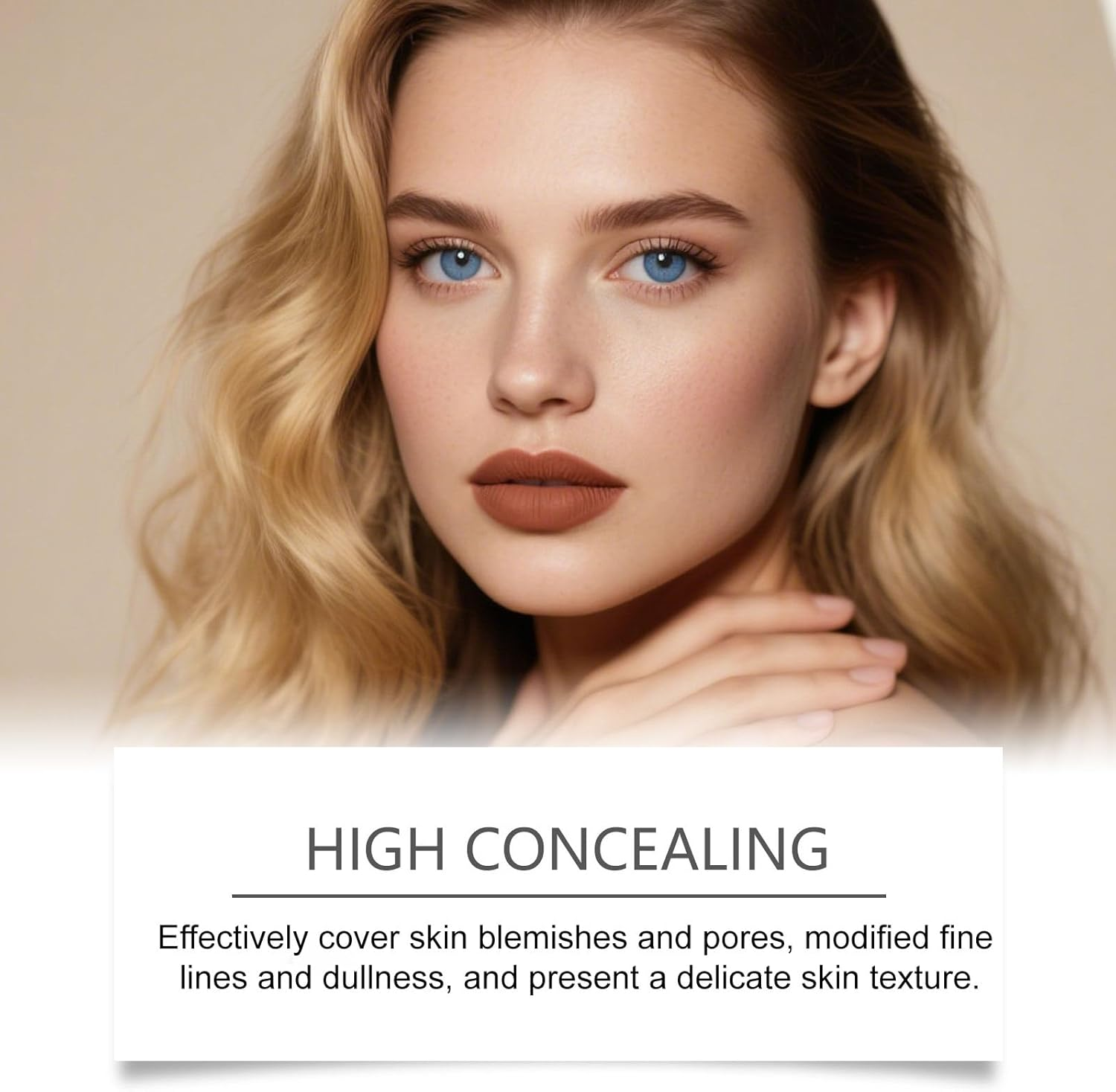 Color Changing Foundation Stick, 2-In-1 Foundation Stick, Hydrating Concealer, Brightening & Even Skin Tone, Waterproof & Sweatproof, Full to Medium Coverage Makeup, Lightweight, with Brush (Natural) - Dark image number 3