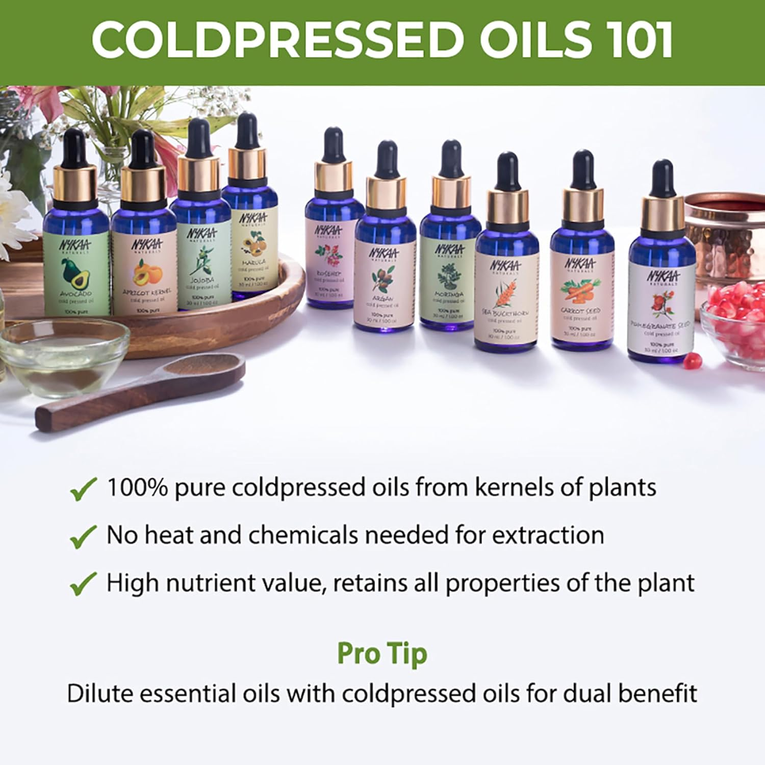 Nykaa Naturals 100 Percent Pure Cold Pressed - Avocado for Women 1 Oz Oil image number 2