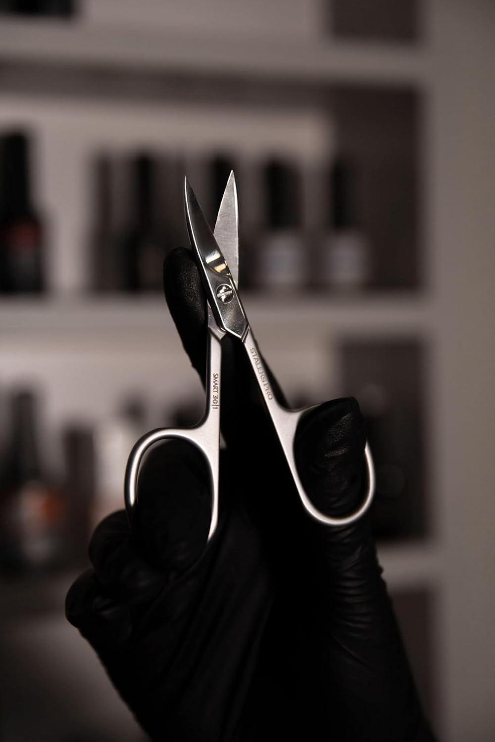 ABIO by STALEKS Nail Scissors, Cuticle Scissors, Eyebrow Scissors, Eyebrow Scissors (Professional, 30 Type 1) image number 5