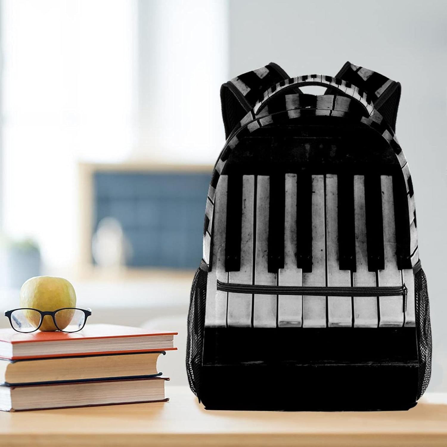 Piano Backpack Students Shoulder Bags Travel Bag College School Tote Backpacks image number 1