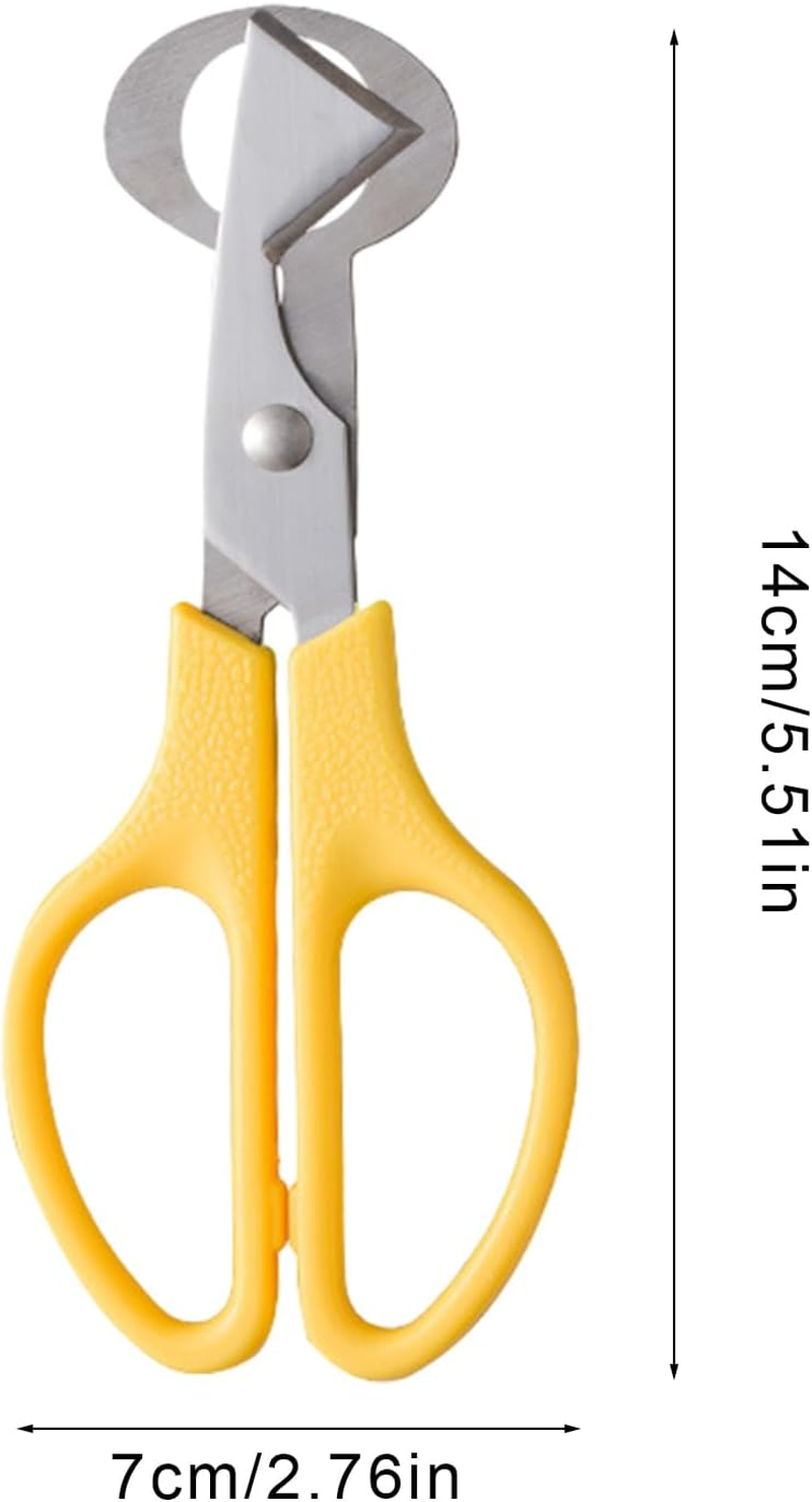 Quail Egg Shell Cutter, Quail Egg Scissors, Eggs Shells Opener, Eggs Shells Cutting Scissors, Yellow - Blue image number 4