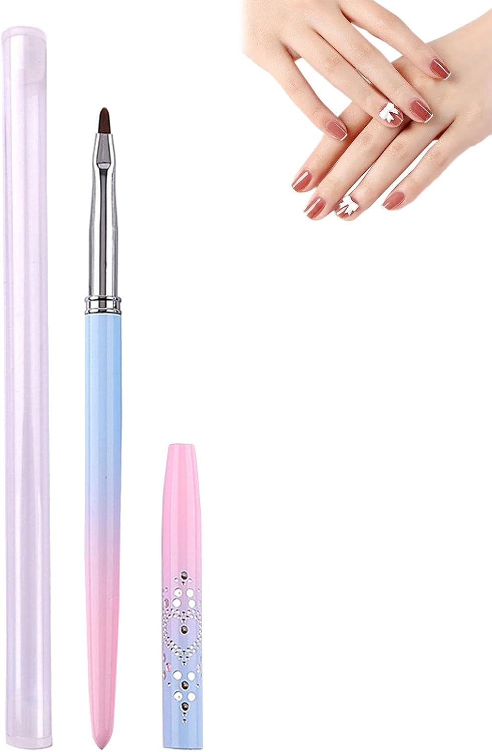 Nail-Rt Brushes - Nail Painting Tools, Nail-Rt Painting Tools for Salon, Uv Build Gel Brush, 1/15Pcs Nail-Rt Design Brushes, Poly Extension Gel Brush, Nail Design Brush, Nail Pen Painting Tools image number 2