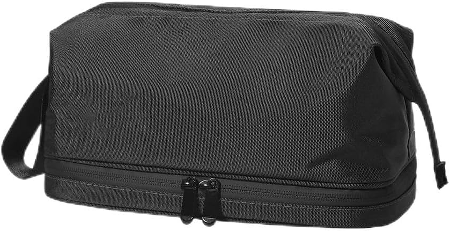 Toiletry Bag for Men,Water Resistant Double Layer,Organizer with Toiletry Cup Large Capacity for Travel near and Far