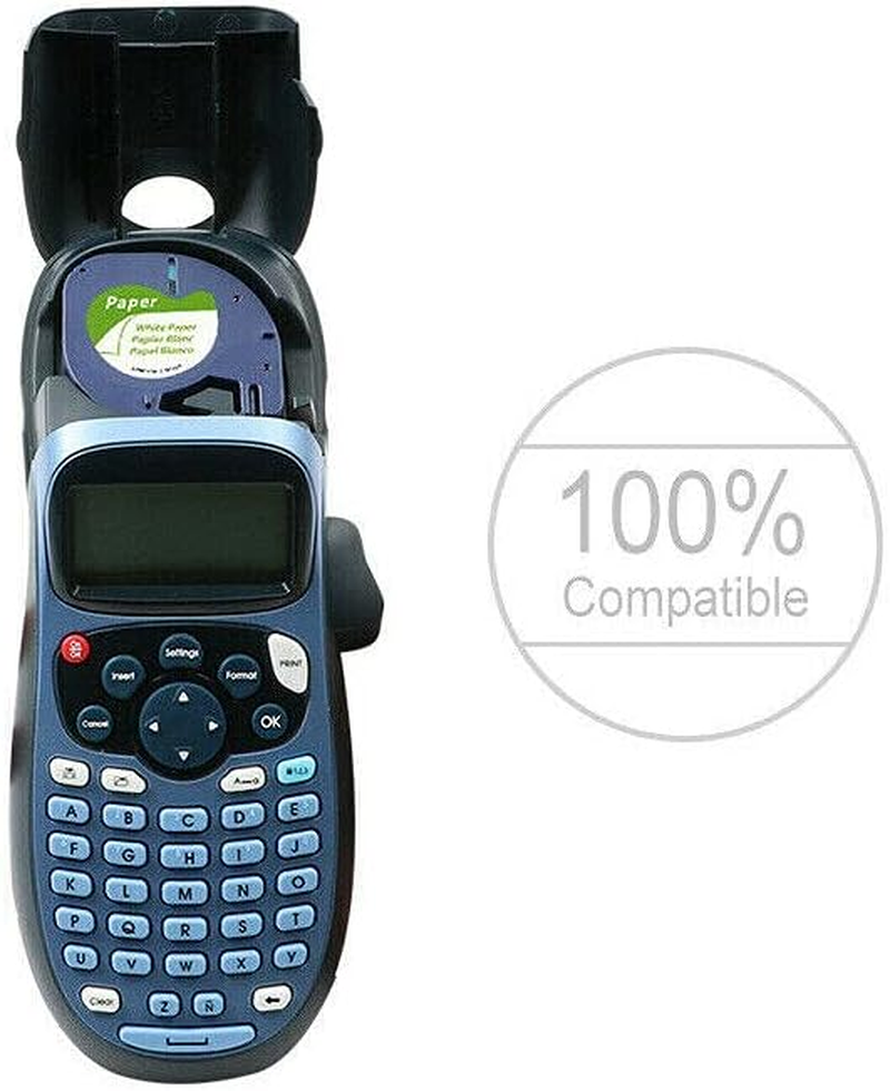 10PCS Compatible Dymo Letratag Refills 91331 Plastic Label Tape LT-100H 12Mm X 4M image number 4