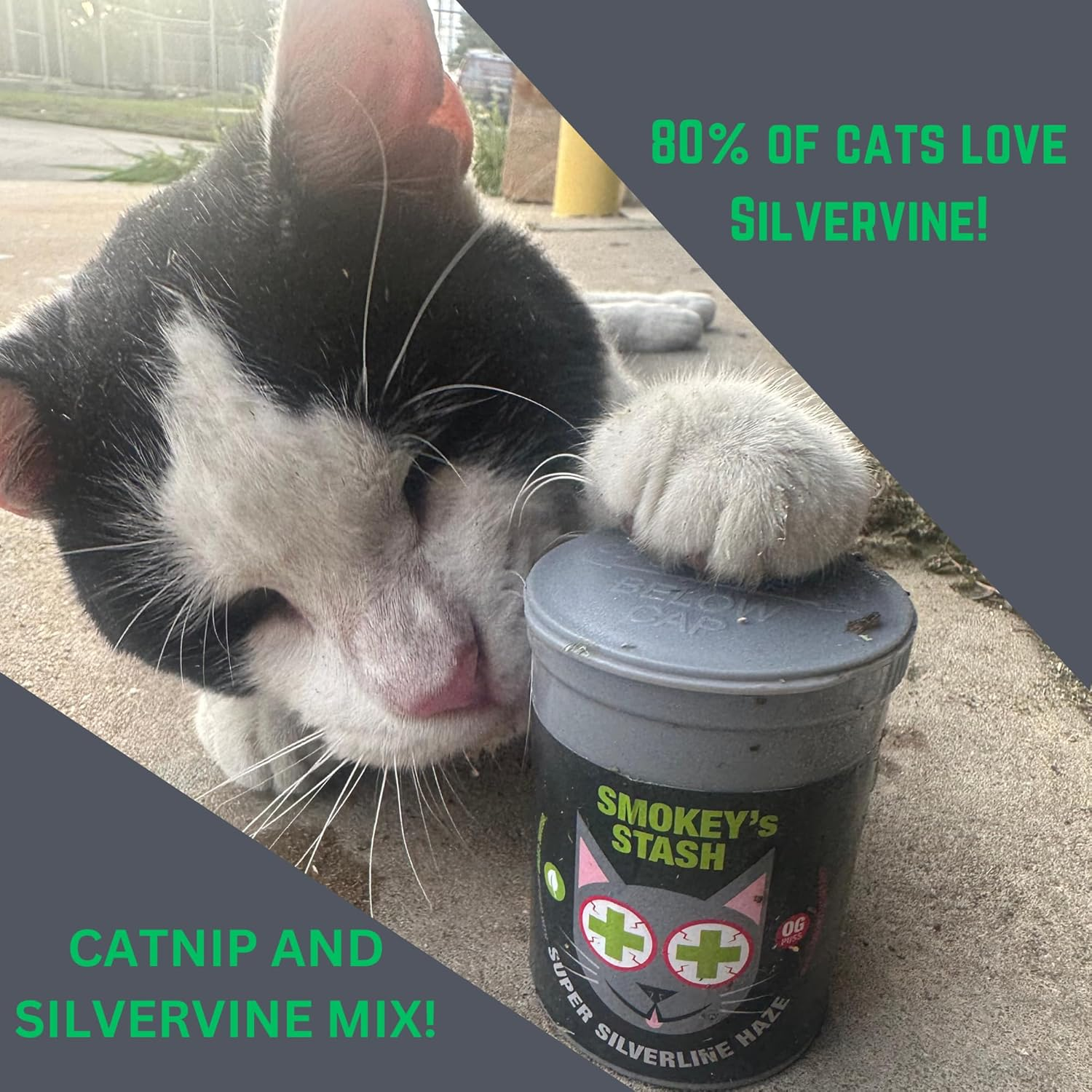 Smokey'S Stash Silvervine Haze Potent Catnip and Silver Vine Blend for Cats image number 2